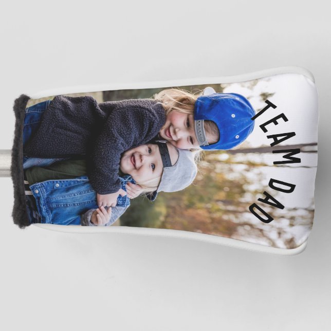 Couvre-club De Golf Photo de l'équipe Papa Enfants (Devant)