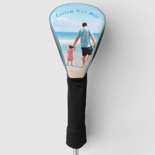 Couvre-club De Golf Photo et texte personnalisés - Votre propre design