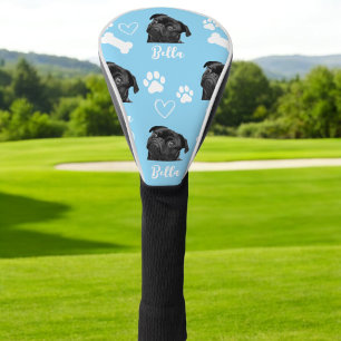 Couvre-club De Golf Photo Personnalisée Blue Custom Pet Chien Photo Pe