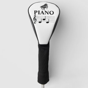 Couvre-club De Golf Piano Papa Grand Piano Piano Piano Musique Note