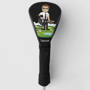 Couvre-club De Golf Pilote de l'industrie de l'aviation Golfeur à la b