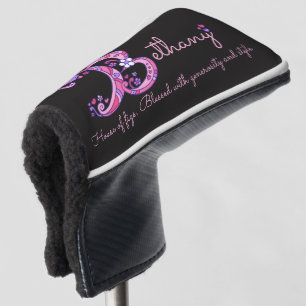 Couvre-club De Golf Pink personnalisé Bethany nom signifiant couvertur