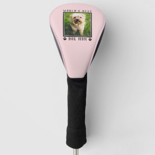 Couvre-club De Golf Pink World's Best Chien Maman Empreintes de pattes