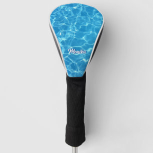 Couvre-club De Golf Piscine Bleue Aqua Personnalisée