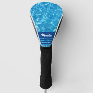 Couvre-club De Golf Piscine Bleue Aqua Personnalisée