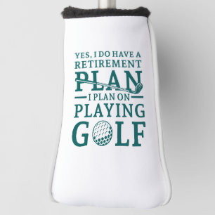Couvre-club De Golf Plan de retraite Golf