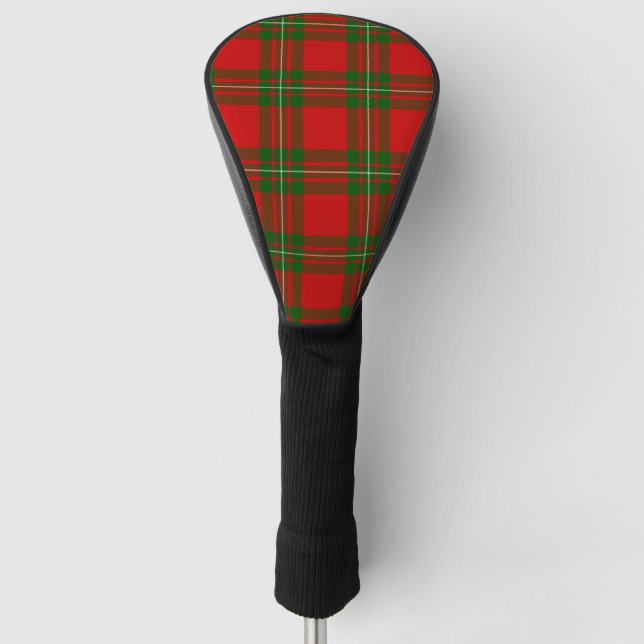 Couvre-club De Golf Plaque vert rouge de tartan MacGregor (Devant)