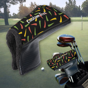 Couvre-club De Golf Poivrons colorés Motif Golf Head Cover