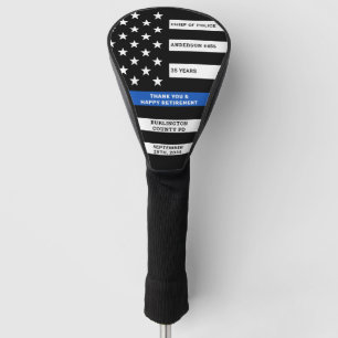 Couvre-club De Golf Police Retraite Application de la loi Mince Ligne 