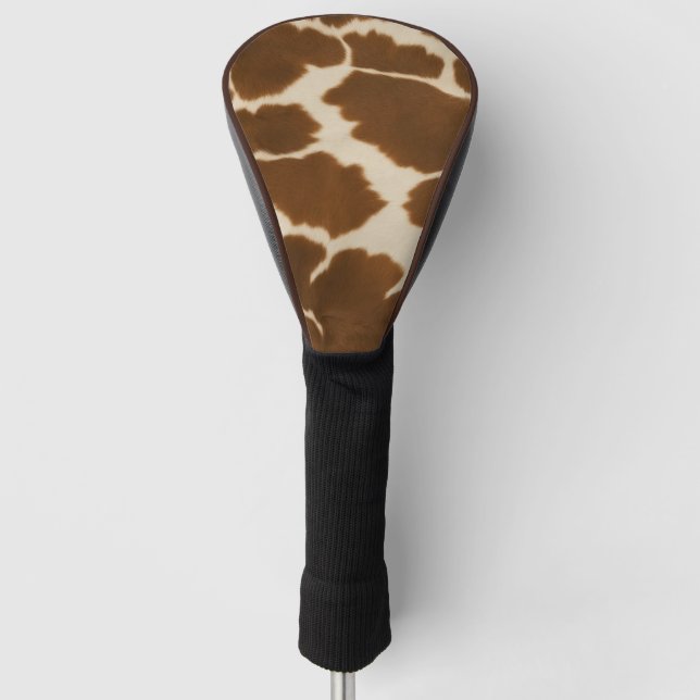 Couvre-club De Golf Populaire Vache Faux Cuir Elégante Collection (Devant)