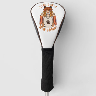 Couvre-club De Golf Portez un Masque !