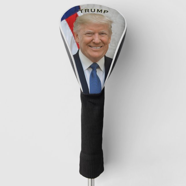 Couvre-club De Golf Portrait 🇺 président de Trump 🇸 😁 souriant (Devant)