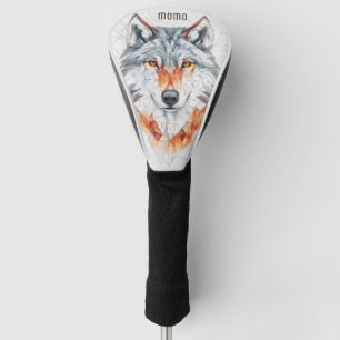 Couvre-club De Golf Portrait Wolf personnalisable