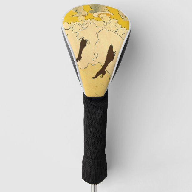 Couvre-club De Golf Poster de la fille dansante Jaune Toulouse Lautrec (Devant)