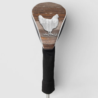 Couvre-club De Golf Poulets rustiques (planches Brown)
