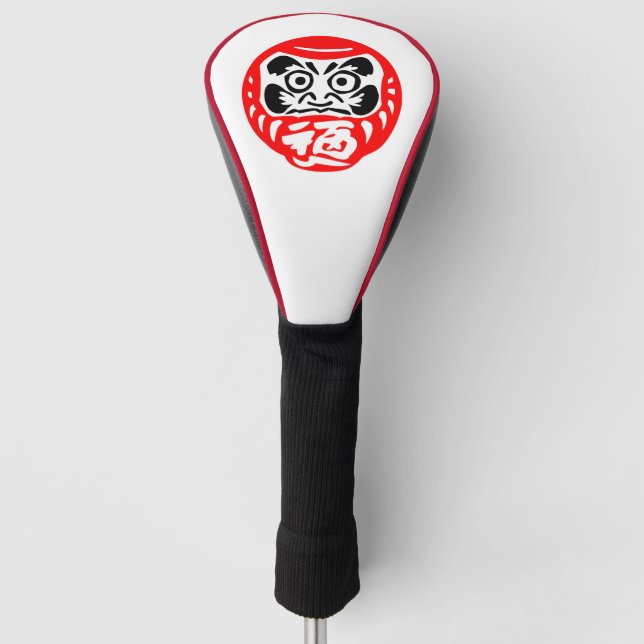 Couvre-club De Golf Poupée Daruma (Devant)