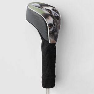 Couvre-club De Golf Poussée De Lémuriens Chez La Mère Et Le Bébé,
