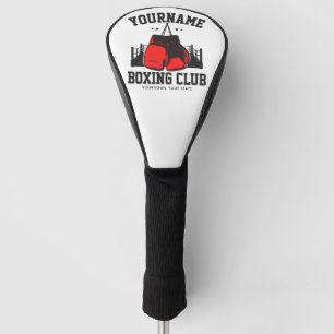 Couvre-club De Golf Pro Boxer AJOUTER NOM Gants rouges Boxer Ring Trai