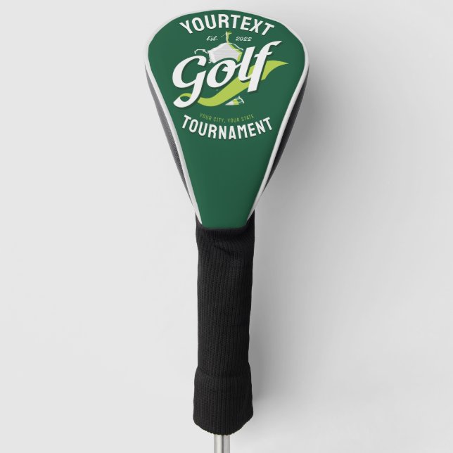 Couvre-club De Golf Pro Golfer NAME Golf Trophée Tournoi de golf (Devant)