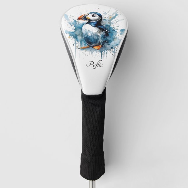 Couvre-club De Golf Puffin Splash, personnalisé (Devant)