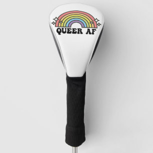 Couvre-club De Golf Queer AF Arc-en-ciel gay lesbienne transbisexuel L