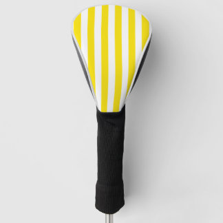 Couvre-club De Golf Rayures jaunes verticales
