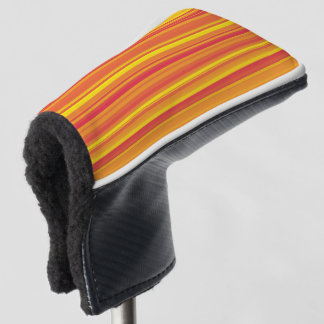Couvre-club De Golf Rayures Rouge Orange Jaune