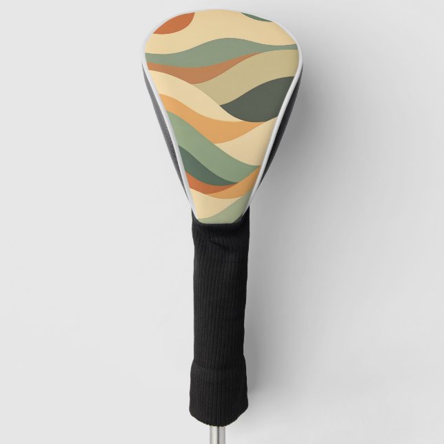Couvre-club De Golf Rayures Vintages chaudes (Devant)