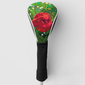 COUVRE-CLUB DE GOLF RED ROSE 