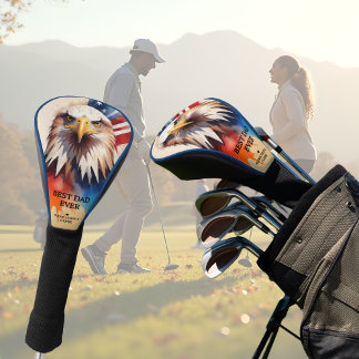 Couvre-club De Golf Refined Modern & Elegant Patriotic Eagle
