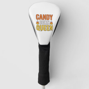 Couvre-club De Golf Reine de Candy Corn Design de T-Shirt Halloween Vi