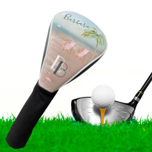 Couvre-club De Golf Reposez-vous Plage Pensez puis Swing Monogramme Pr