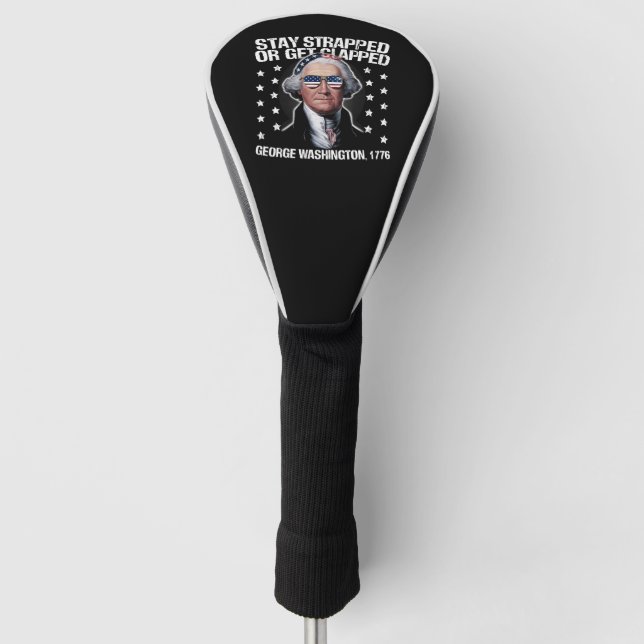 Couvre-club De Golf Restez bloqués ou soyez bloqués George Washington (Devant)