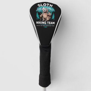 Couvre-club De Golf Retro Sloth Randonnée Team Cadeau Vintage