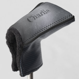 Couvre-club De Golf Revêtement de putter de nom personnalisé Metal L
