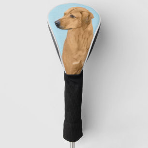 Couvre-club De Golf Rhodesian Ridgeback Painting - Art original du chi