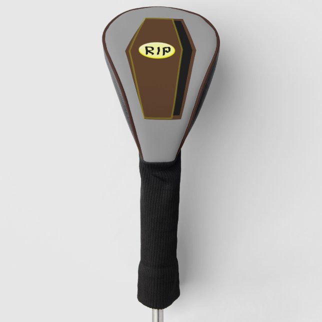 Couvre-club De Golf RIP Halloween Coffin de Doom Golf Driver Couvertur (Devant)