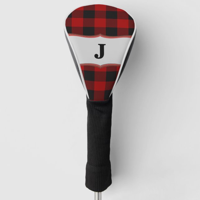 Couvre-club De Golf Rob Roy Tartan Red & Black Golf Club - Couverture  (Devant)