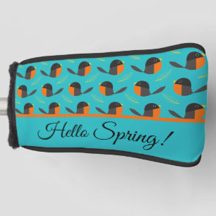 Couvre-club De Golf Robin Birds Golf Head Cover