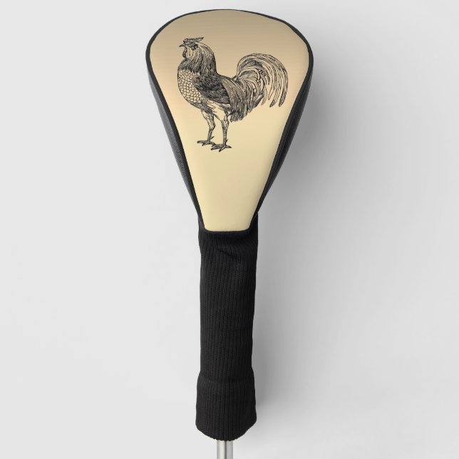 Couvre-club De Golf Rooster rustique (Devant)