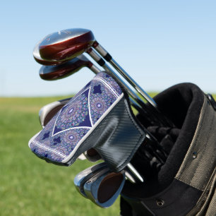 Couvre-club De Golf Rosace bleue