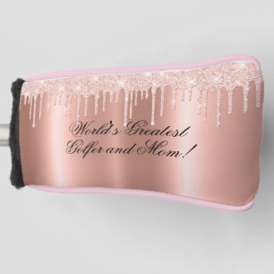 Couvre-club De Golf Rose Bleu - Parties scintillant Drives - Grand Gol