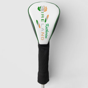Couvre-club De Golf Rose du drapeau irlandais personnalisé