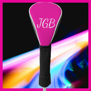 Couvre-club De Golf Rose monogramme ou choisissez votre couleur