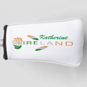 Couvre-club De Golf Rose personnalisée du drapeau irlandais