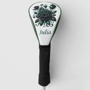 Couvre-club De Golf Roses Emerald Green