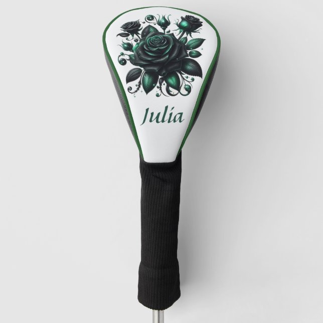 Couvre-club De Golf Roses Emerald Green (Devant)