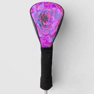 Couvre-club De Golf Rosette Succulente pourpre et magenta