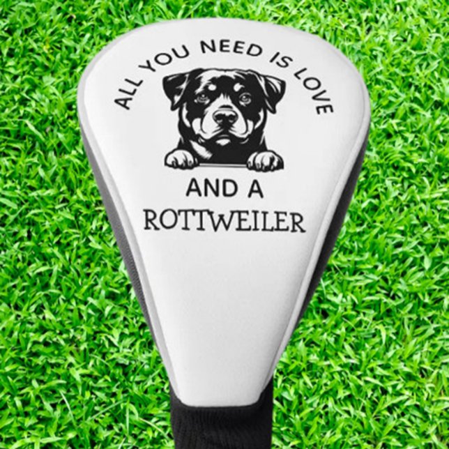Couvre-club De Golf  Rottweiler-Loving Golfers (Show off your love for Rottweilers on the course with this unique golf head cover. Protect your club)