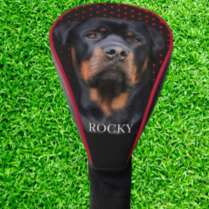 Couvre-club De Golf Rottweiler Rouge